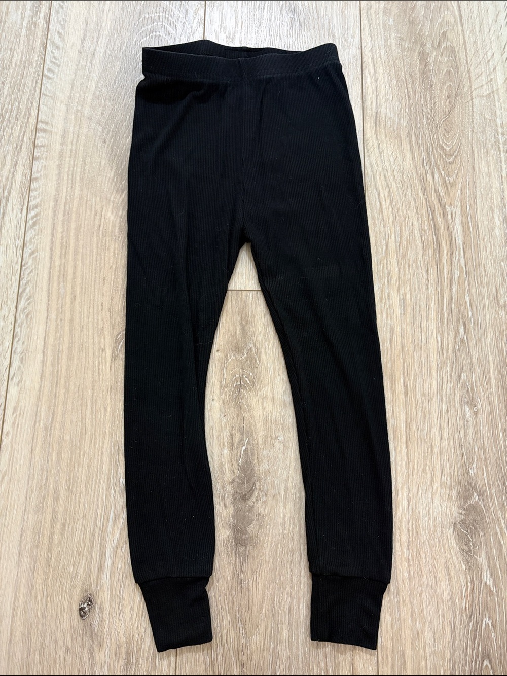 Little Bipsy Black Ribbed Kids Leggings